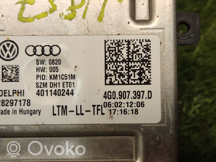 Audi A6 S6 C7 4G Ajovalojen virranrajoitinmoduuli Xenon 4G0907397D