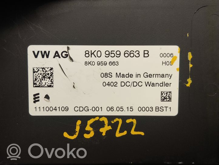 Audi Q5 SQ5 Voltage converter/converter module 8K0959663B