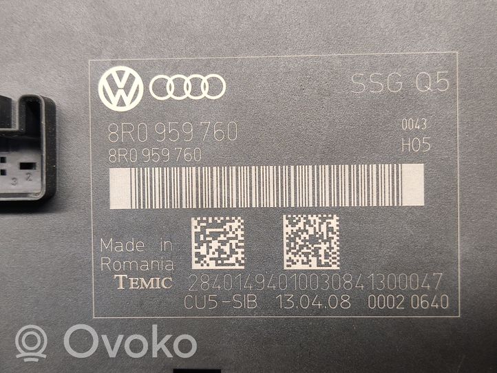 Audi Q5 SQ5 Moduł / Sterownik fotela 8R0959760