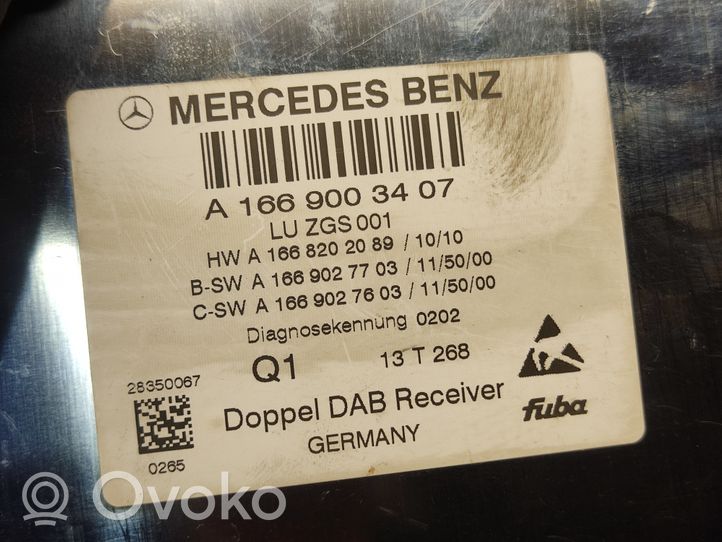 Mercedes-Benz E W212 Module unité de contrôle d'antenne A1669003407