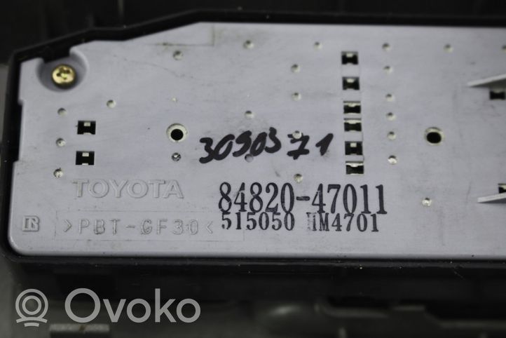 Toyota Prius (XW20) Interruttore di controllo dell’alzacristalli elettrico 8482047011