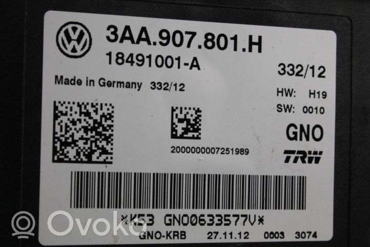 Audi Q3 8U Modulo di controllo del freno a mano 3AA907801H