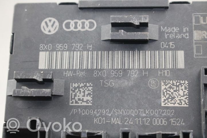 Audi Q3 8U Door control unit/module 8X0959792H