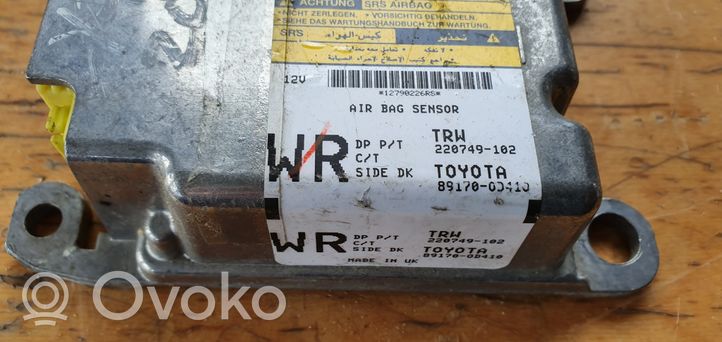Toyota Yaris Oro pagalvių valdymo blokas 