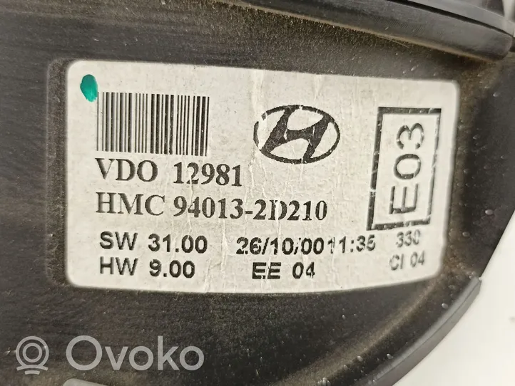 Hyundai Elantra Compteur de vitesse tableau de bord 940132D010