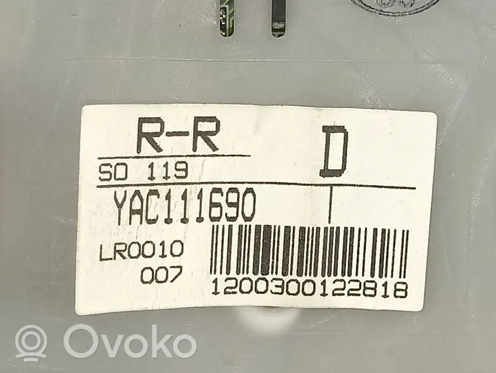 Land Rover Range Rover Velar Tachimetro (quadro strumenti) YAC111690