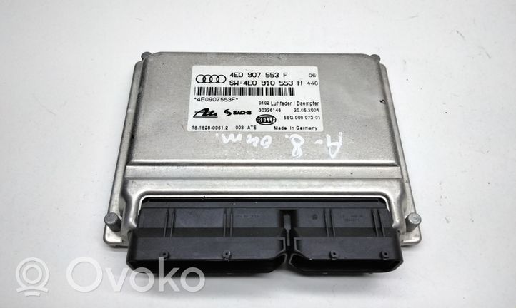 Audi A8 S8 D3 4E Module de commande suspension pneumatique arrière 4E0907553F