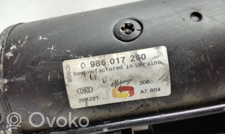 Mercedes-Benz C W203 Starter motor 0986017260