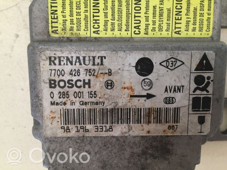 Renault Clio II Centralina/modulo airbag 770426752