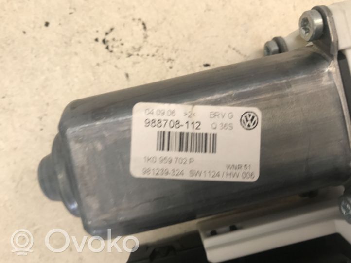 Volkswagen PASSAT B6 Priekinis varikliukas langų pakėlėjo 1K0959702P