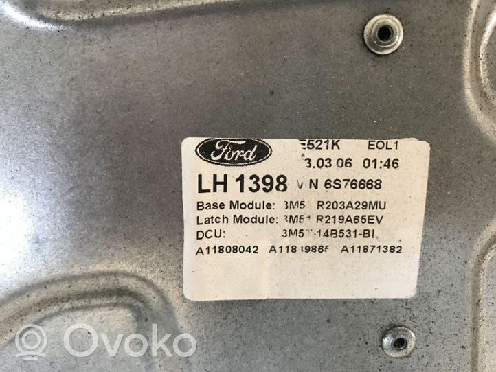 Ford Focus C-MAX Etuikkunan nostomekanismi ilman moottoria 3M51R23201BC