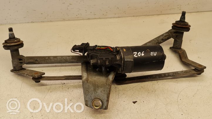 Peugeot 206 Mechanizm i silniczek wycieraczek szyby przedniej / czołowej 3397020446