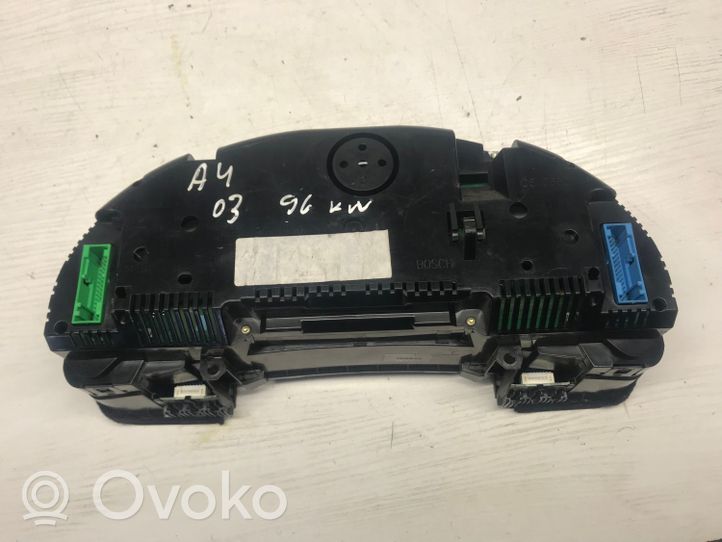 Audi A4 S4 B6 8E 8H Tachimetro (quadro strumenti) 8E0920950J