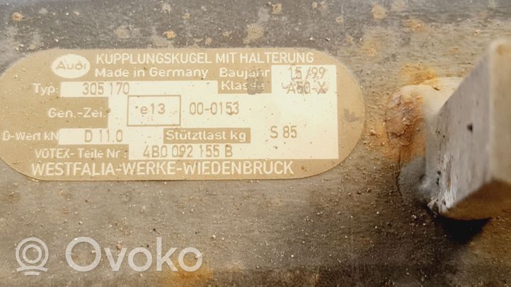 Audi A6 S6 C5 4B Vetokoukkusarja 4B0092155B