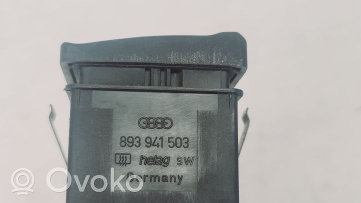 Audi 80 90 B3 Przycisk / Przełącznik ogrzewania szyby przedniej / czołowej 893941503