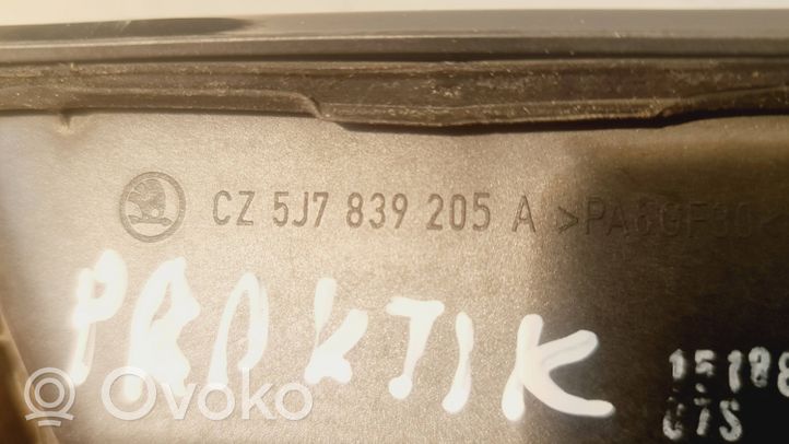 Skoda Praktik (5J8) Poignée extérieure de porte arrière 5J7839205A