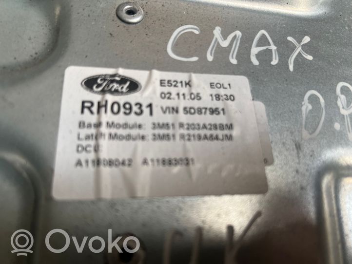 Ford C-MAX I Mécanisme de lève-vitre avant sans moteur 3M51R23200BC