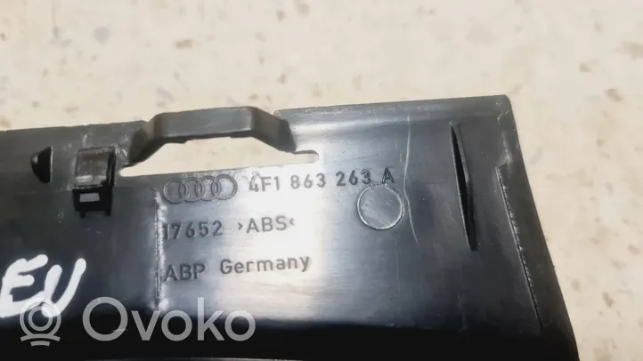 Audi A6 S6 C6 4F Kita centrinė konsolės (tunelio) detalė 4F1863263A