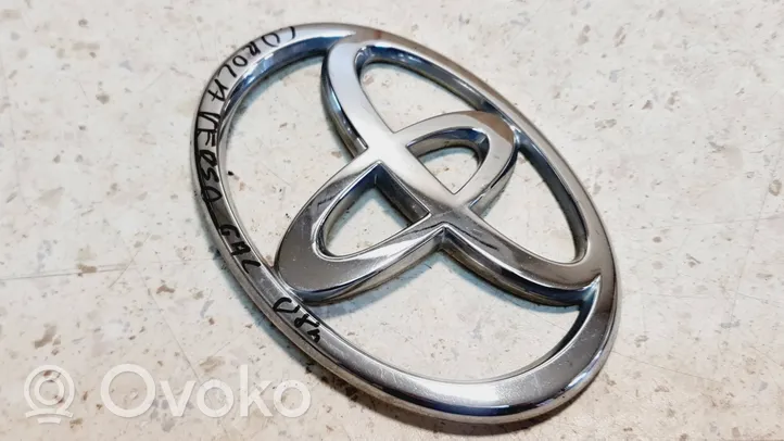 Toyota Corolla Verso AR10 Logo, emblème de fabricant 90975W2001