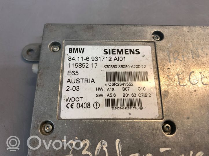 BMW 7 E65 E66 Puhelimen käyttöyksikkö/-moduuli 6931712