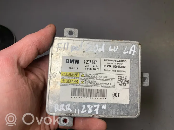 BMW 5 F10 F11 Ajovalojen virranrajoitinmoduuli Xenon 7237647