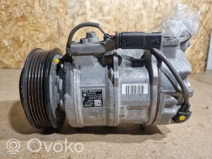 BMW 4 F36 Gran coupe Compressore aria condizionata (A/C) (pompa) 9299328