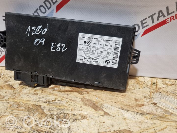 BMW 1 E82 E88 Unité de contrôle module CAS 9147212