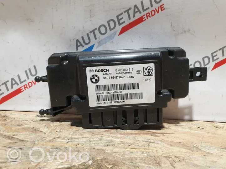 BMW 4 F32 F33 Centralina/modulo airbag 9348726