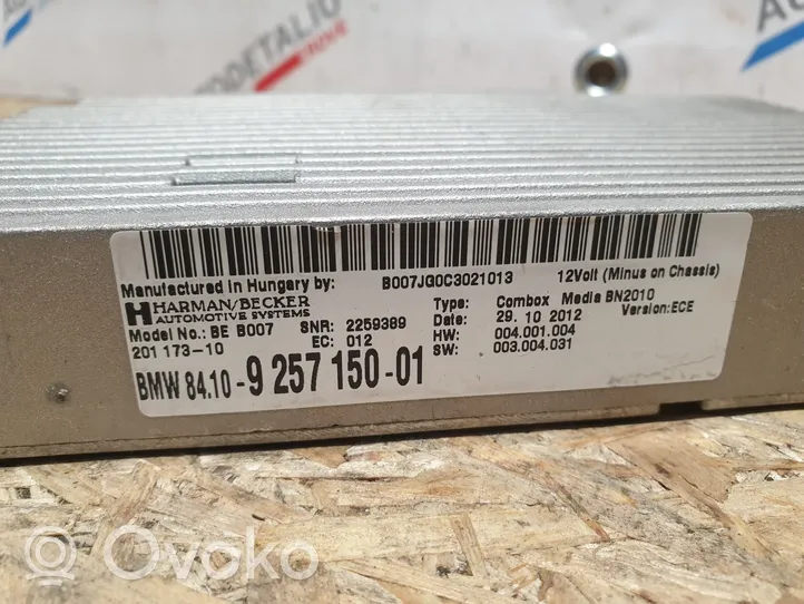 BMW X3 F25 Module unité de contrôle Bluetooth 9257150