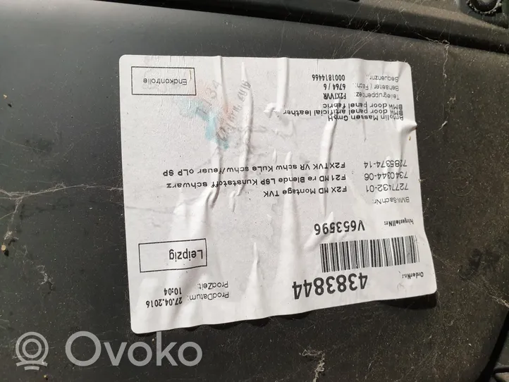 BMW 2 F22 F23 Apmušimas priekinių durų (obšifke) 7277432