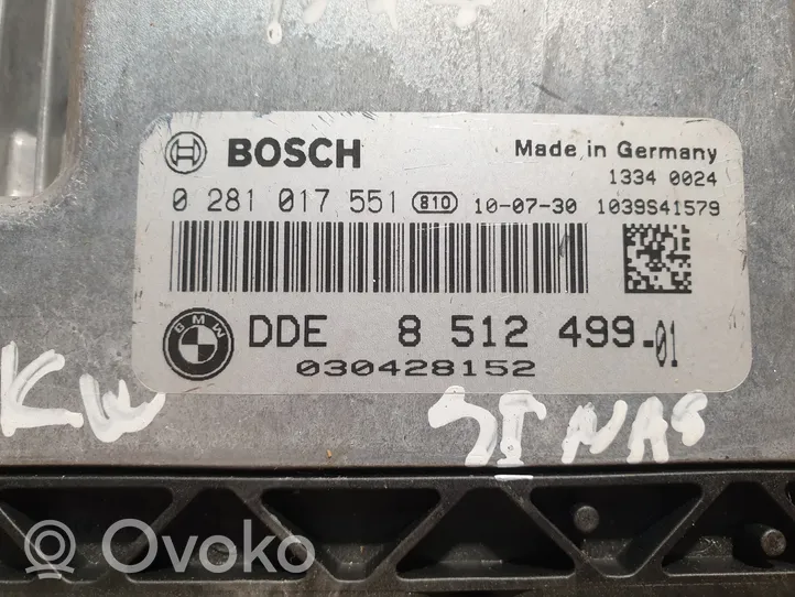 BMW X1 E84 Sterownik / Moduł ECU 8512499