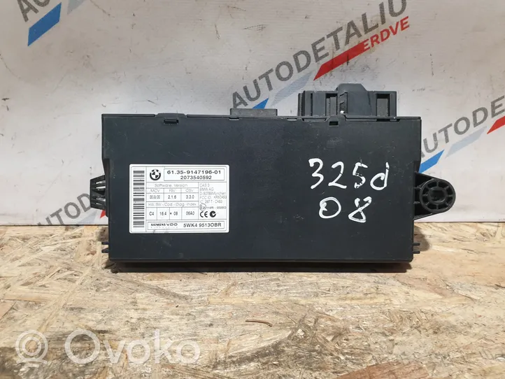 BMW 3 E90 E91 Unité de contrôle module CAS 9147196