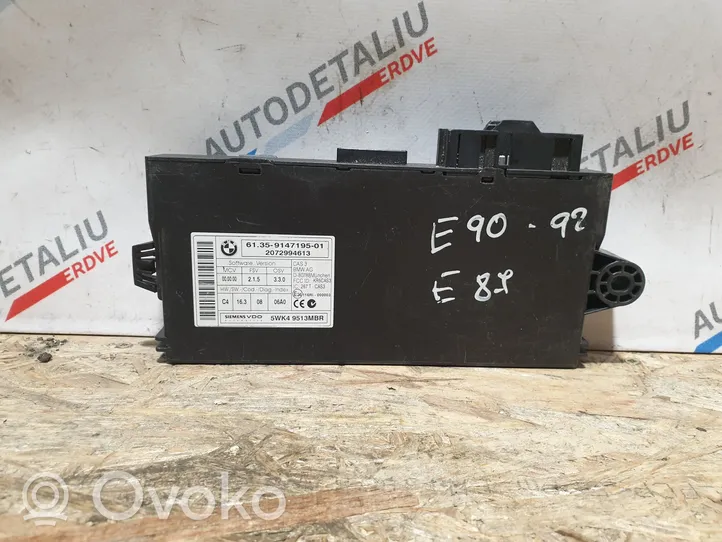 BMW 3 E90 E91 Unité de contrôle module CAS 9147195