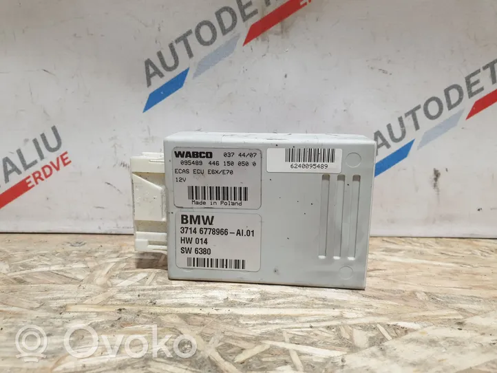 BMW X5 E70 Sterownik / Moduł tylnego zawieszenia pneumatycznego 6778966