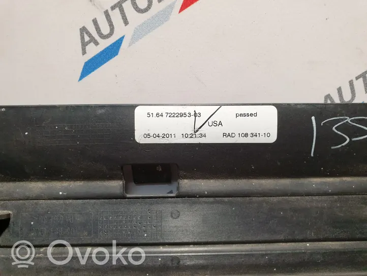 BMW X5 E70 Déflecteur d'air de radiateur de refroidissement 7222953