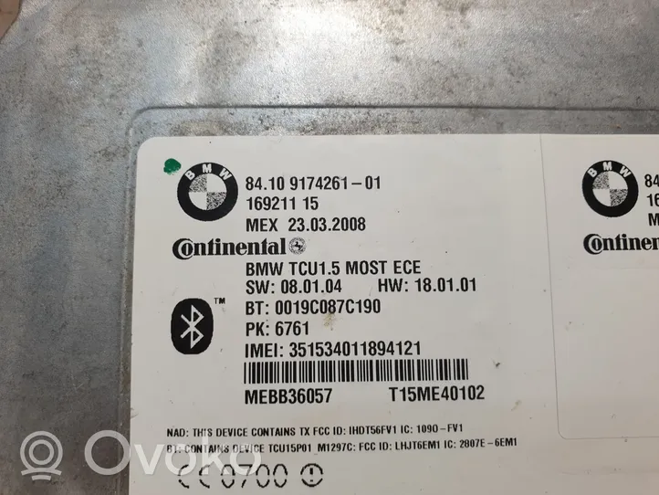 BMW X5 E70 Moduł / Sterownik Bluetooth 9174261