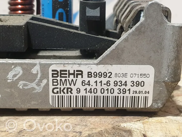 BMW 7 E65 E66 Rezystor / Opornik dmuchawy nawiewu 6934390