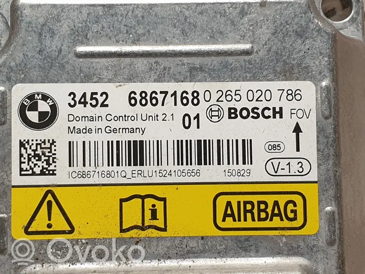 BMW 2 F22 F23 Module de contrôle airbag 6867168