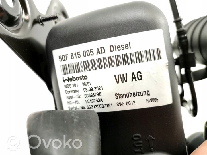 Volkswagen Tiguan Autonominis šildytuvas (webasto) 5QF815005AD