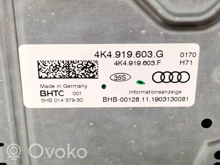 Audi A6 S6 C8 4K Monitori/näyttö/pieni näyttö 4K4919603G