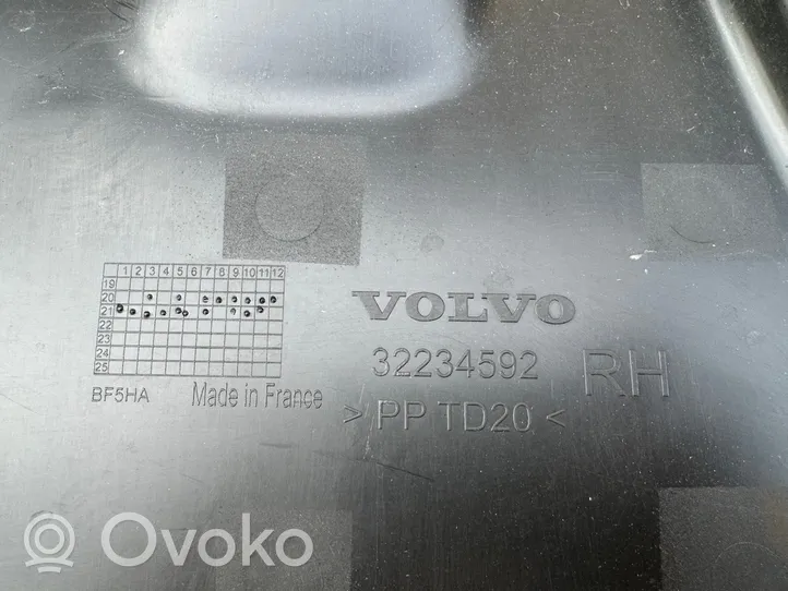 Volvo XC40 Rivestimento della modanatura della chiusura del vano motore/cofano 32234592