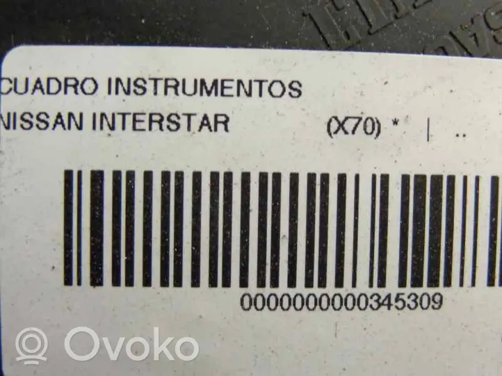 Nissan Interstar Velocímetro (tablero de instrumentos) 