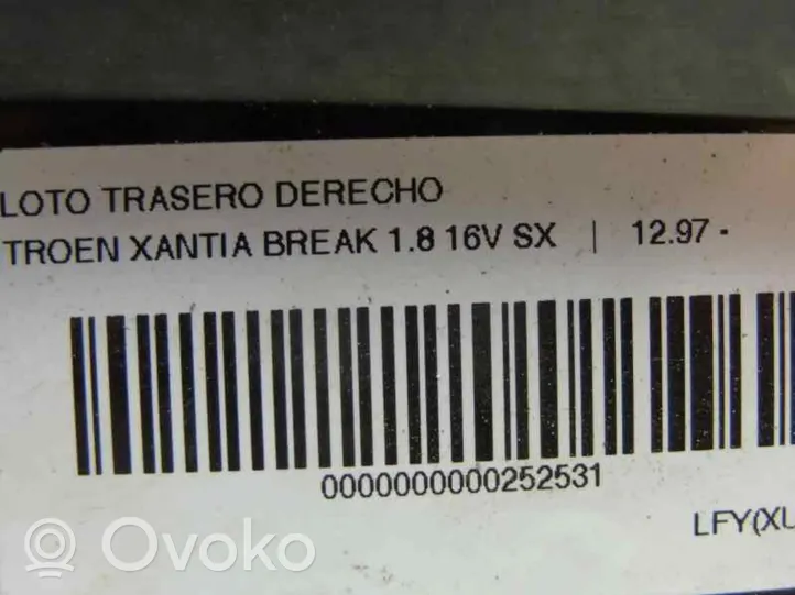Citroen Xantia Feux arrière / postérieurs 6351K2