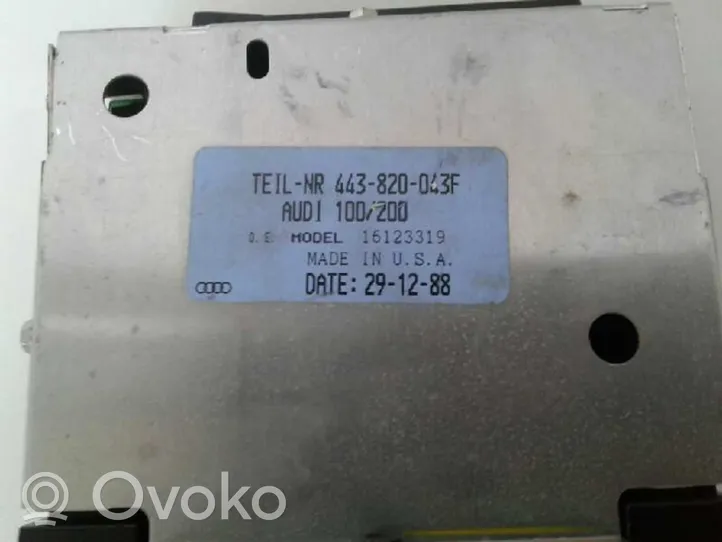 Audi 100 200 5000 C3 Module unité de contrôle climatisation 443819045D