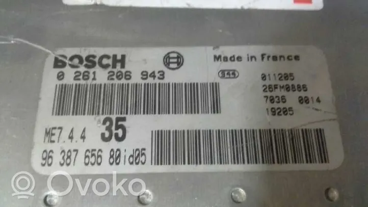 Peugeot 307 Calculateur moteur ECU 0261206943