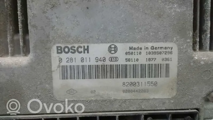 Renault Master II Sterownik / Moduł ECU 0281011940