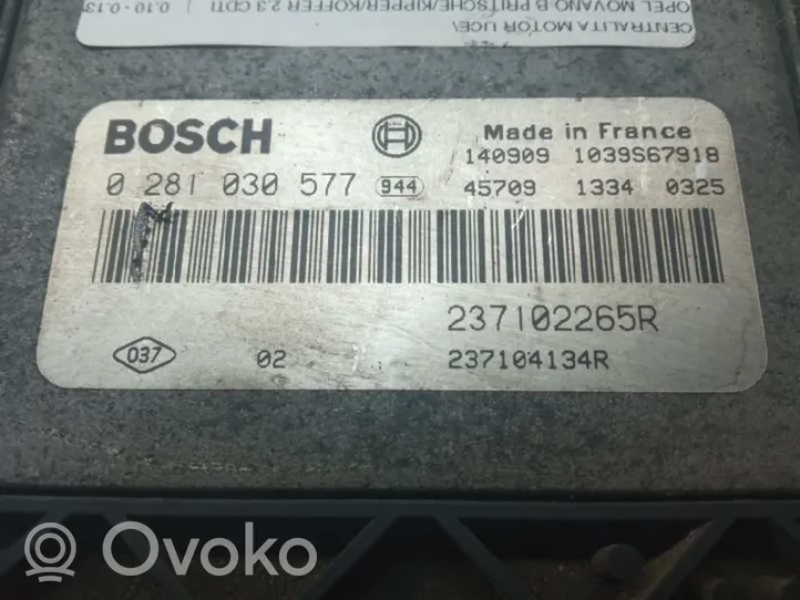 Opel Movano B Calculateur moteur ECU 0281030577