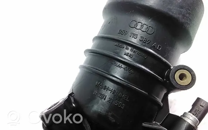 Audi Q7 4M Supporto di montaggio del filtro dell’olio 059115389AD