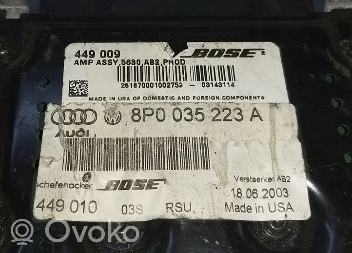 Audi A3 S3 8P Amplificateur d'antenne 8P0035223A