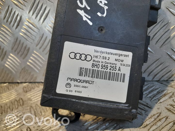 Audi A4 S4 B7 8E 8H Stoglangio valdymo blokas 8H0959255A